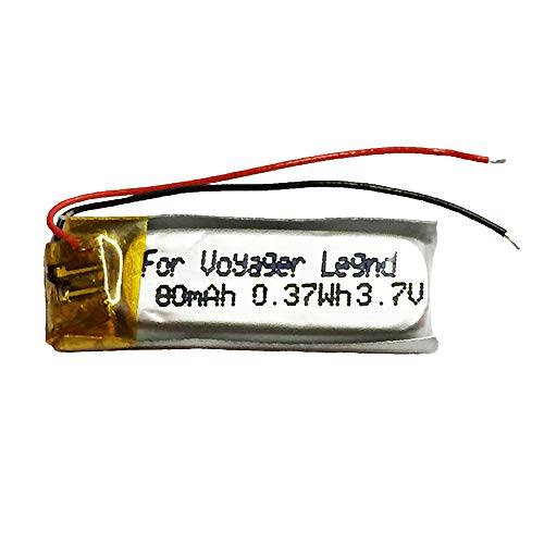 MPF Products 3.7V 80mAh 배터리 교체용 호환가능한 Plantronics Voyager Legend 무선 블루투스 헤드셋