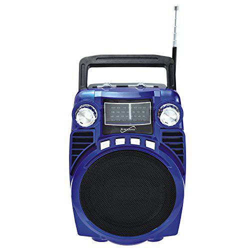 초음속 블루투스 휴대용 4 밴드 라디오, 블루 (SC-1390BT)