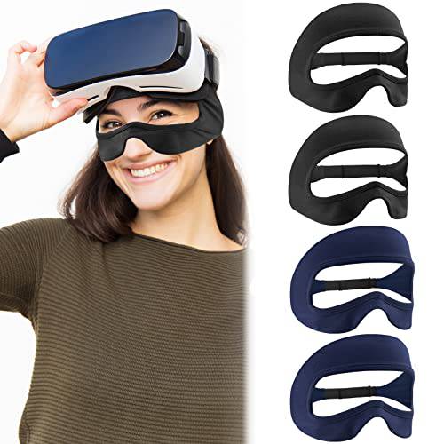 VR 아이 마스크 커버 통기성 Sweat 밴드 조절가능 사이즈 메타/ 오큘러스 퀘스트 2 악세사리 VR 헤드셋 악세사리, 세척가능 마스크 커버 HMD Padding,패드 사용 VR 운동 Supernatual (4PCS)