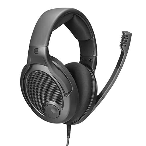 드롭+ EPOS PC38X 게이밍 헤드셋 Noise-Cancelling 마이크,마이크로폰 Over-Ear Open-Back 디자인, 벨루어 이어패드, 호환가능한 PC, PS4, PS5, 스위치, 엑스박스, Mac, 휴대용, and More (블랙)