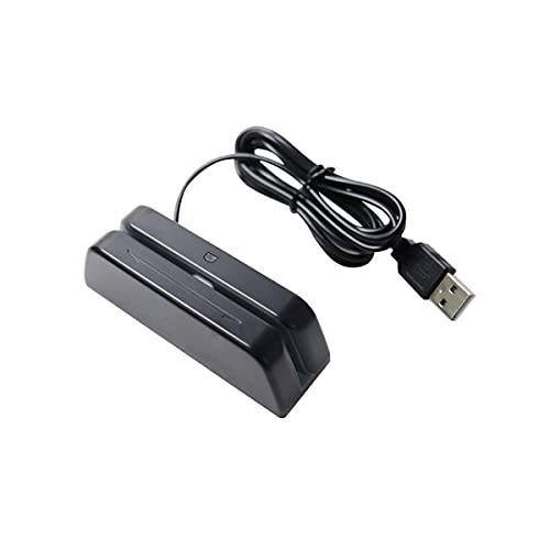 ETEKJOY USB 자석 신용 카드 리더, 리더기 3-Track POS Swipe 카드 리더, 리더기 MSR123