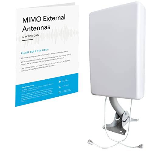 MIMO 패널 안테나 by Wave 폼 |+ 9 dBi 게인 | 600-2700 Mhz |  3G, 4G LTE, 5G 모뎀,  라우터, &  셀 Boosters | ( 안테나 Only)