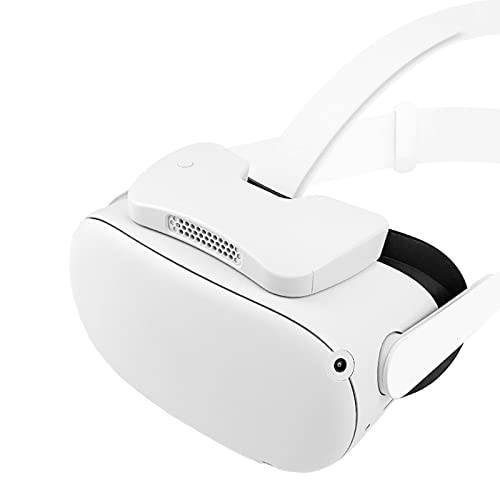 팬 페이스 커버 VR 호환가능한 퀘스트 2, 10H 맥스 쿨링 타임, 충전식 600mAh 배터리, 완화 렌즈 안개, Sweat 방지 재질