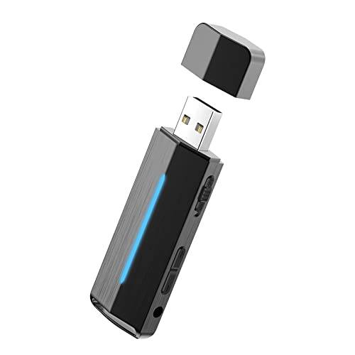 64GB 미니 음성 센서 레코더 강의 회의 - Taheng 디지털 USB 스몰 레코딩 디바이스, 오디오 레코더, 충전식, 휴대용 USB MP3 재생