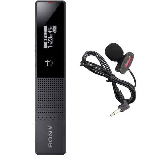 소니 디지털 음성 레코더 ICD-TX 시리즈, 오디오 레코딩 디바이스 Built-in 마이크 and USB, 16GB 메모리, 소음 Cut Noise-Free 녹음, 포함 A NeeGo 라발리에 라펠 마이크
