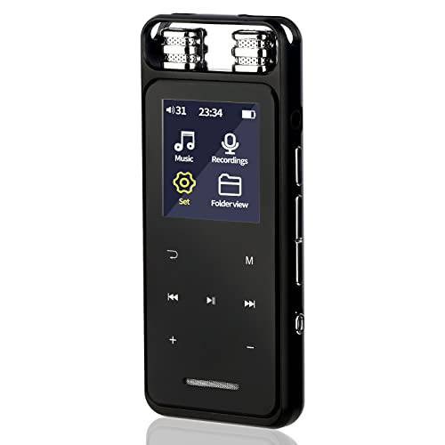 72GB 디지털 음성 레코더 음성 센서 레코더  재생 - 업그레이드된 스몰 테이프 레코더 강의, 회의, 인터뷰, 미니 오디오 레코더 USB 충전, MP3