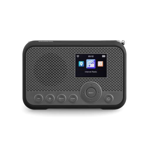 Sangean WFR-39 FM-RBDS/ 인터넷 라디오 스포티파이 연결, AirMusic 컨트롤 충전식 휴대용 디지털 라디오