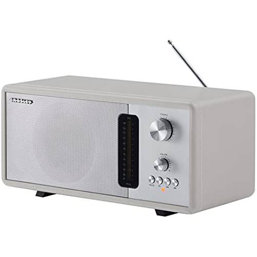 Crosley CR3037B-WS 조화 모던 블루투스 FM 테이블탑 라디오, 화이트 샌드