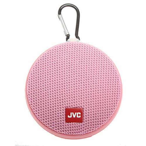 JVC 휴대용 무선 스피커 써라운드 사운드, 블루투스 5.0, 방수 IPX4, 7-Hour 배터리 Life - SPSA2BTP (핑크)