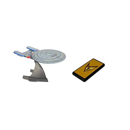 스타 트랙 U.S.S. Enterprise 1701-D  Enterprise 레플리카 블루투스 스피커  보조배터리, 파워뱅크 TOS 제어 로고 - Memorabilia, 선물, 도구, 수집품 스타 트랙 팬