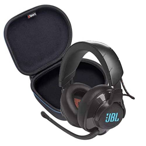JBL Quantum 610 무선 Over-Ear 퍼포먼스 게이밍 헤드폰 번들,묶음 gSport 케이스 (블랙)