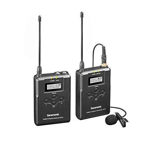 Saramonic 16-Channel UHF 무선 라발리에 마이크,마이크로폰 시스템 w/ Camera-Mountable 리시버 (UwMic15)