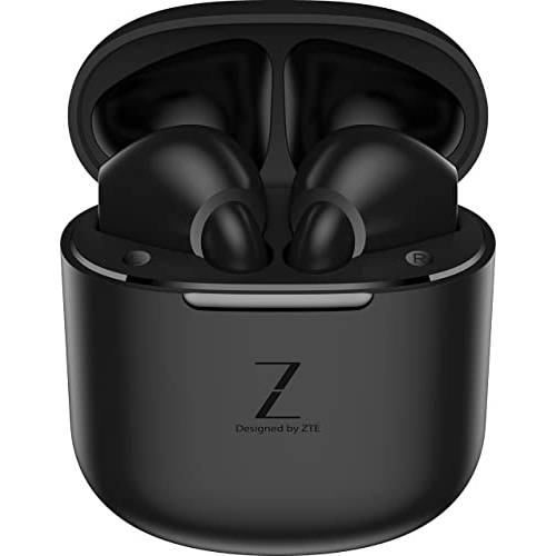 ZTE 버즈- 노이즈캔슬링 무선 이어폰, 이어버드, 블루투스 이어폰, 방수 IPX4 로우 레이턴시 인이어 Headphones-Suitable 안드로이드 and iOS, 블랙