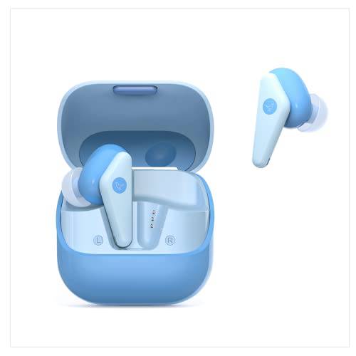Libratone 에어 컬러 트루와이어리스 이어폰, 이어버드, 소음 Isolation, 블루투스 5.2, 충전 케이스, IP54 먼지 and 방수, Up to 24 시간 재생, 스몰 Ears, 블루