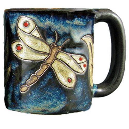 원 (1) MARA 누름돌 콜렉션 - 16 Oz 커피/ 티,차 컵 소장가치 디너 머그컵 - Dragonfly 곤충 디자인