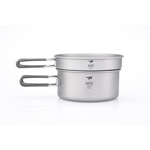 Keith Titanium Ti6016 2-Piece Pot and 팬 Cook 세트 - 1.55 L (리미티드 시간 가격)