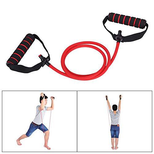 healthnode (TM Yoga Pull Rope Single Resistance Band, Fitness Exercise Band Elastic Exercise Tube Yoga Pull Rope with Handle for Physical Therapy Home Workout.by