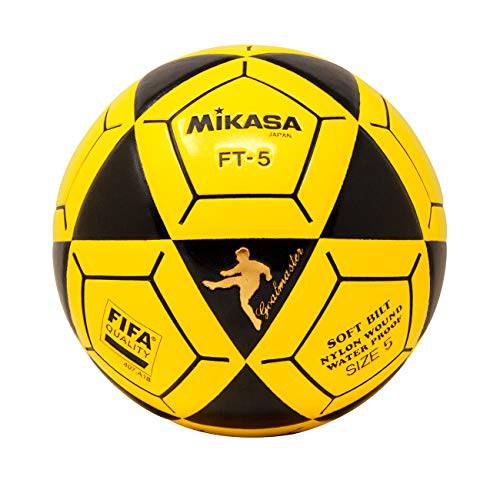 Mikasa FT5 Goal Master Soccer Ball, Black/Yellow, Size 5