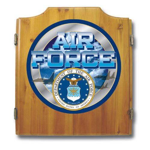 United States Air Force Wood Dart Cabinet Set
