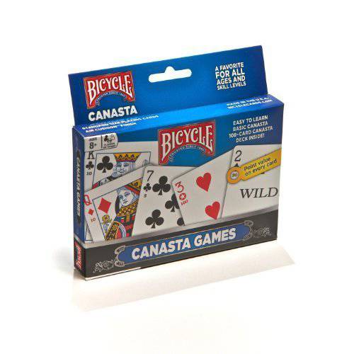 포커 사이즈 (3.5 By 2.5 Inches) - Bicycle Canasta 게임 플레이 카드 by Bicycle