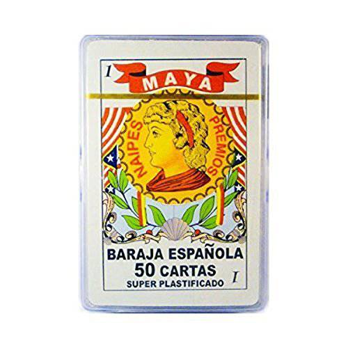 Maya  랩 Barajas Espanolas En Caja Plastica 스페인의 플레이 카드 플라스틱 케이스