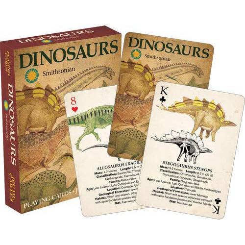 Aquarius Smithsonian 공룡 플레이 카드