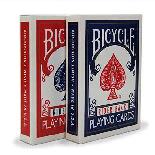 2 데크 Bicycle Rider 후면 808 스탠다드 포커 플레이 카드 레드&  블루