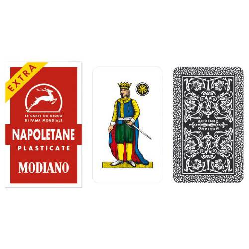 Napoletane 97/ 25 Modiano Regional 이탈리안 플레이 카드. Authentic 이탈리안 Deck.