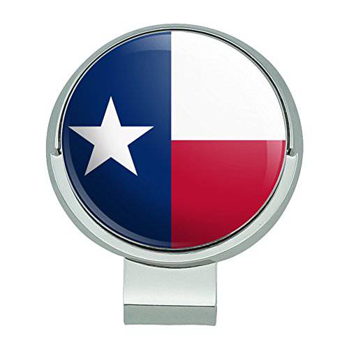 GRAPHICS & MORE Texas State Flag Golf Hat Clip with Magnetic Ball Marker