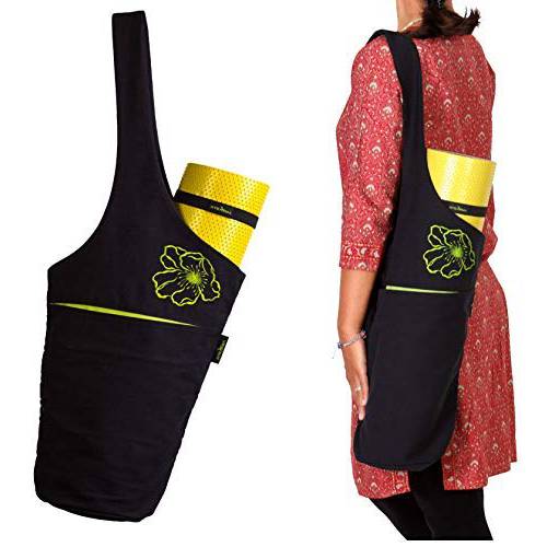 hykarma Yoga Mat Bag Set-Yoga Mat Tote Sling Carrier-Fits Most Size Mats