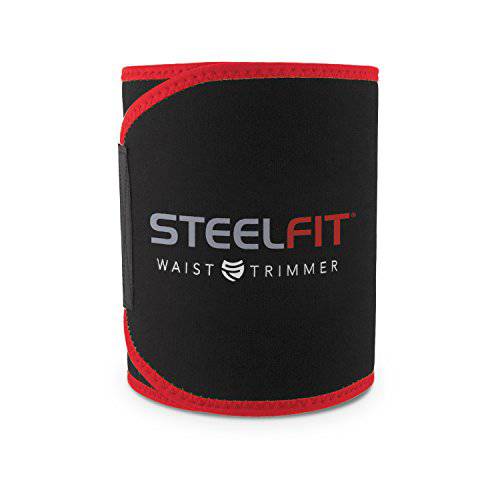 SteelFit  허리보호벨트, 웨이트벨트 - Sweat 벨트 - 증가하다 순환 - Sweat More - 최고 두꺼운 타다ing Capabilities - 타다 칼로리 - 조절가능 - 네오프렌 - Belly 두꺼운 슬리밍 - Stomach 밴드 - 유니섹스