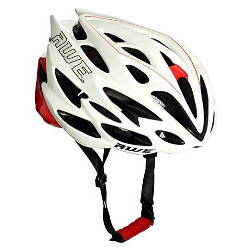 AWE® AWESpeed ™ 곰팡이 성인로드 레이싱 사이클링 헬멧 58-61cm 화이트 / 레드
