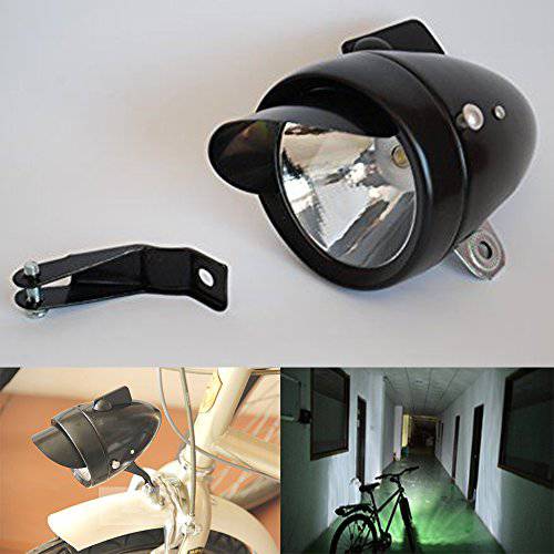 Goodkssop 180lm 밝은 복고풍 자전거 자전거 사이클링 LED 헤드 라이트 안개 안전 스포트 라이트 램프 블랙