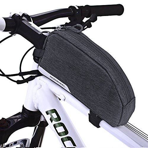 CestMall 자전거 가방 MTB 자전거 상단 튜브 가방 1L 용량 방수 자전거 앞 프레임 파니에 가방 캐리어 가방 야외 자전거 액세서리