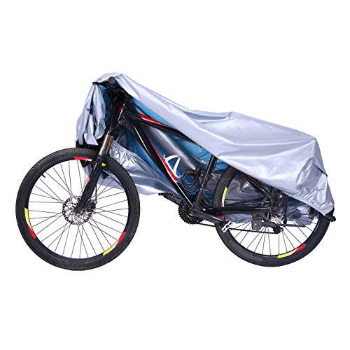 HDE 자전거 덮개 방수 UV 보호 자전거 실내를위한 옥외 실내 자전거 보호자 바퀴 크기를 가진 자전거를위한 구멍을 가진 29 인치까지 (XL은과 까만) (T1)