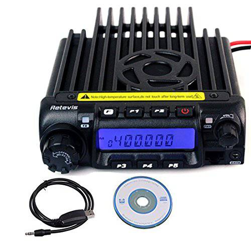 Retevis RT-9000D 휴대용 라디오 트랜시버 UHF 70cm 200CH 50 CTCSS/ 1024 DCS VOX 차량용 2 웨이 라디오 Ham Amateur 라디오 (블랙)
