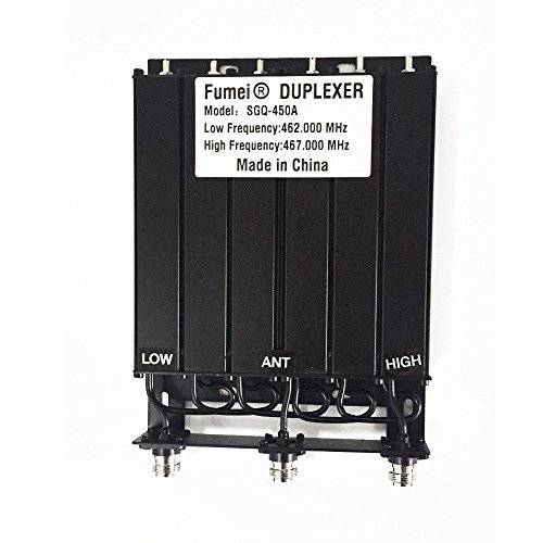 Fumei UHF 400-470MHz 50W Duplexer for Radio Repeater with Preseted Low Frequency 462MHz & High Frequency 467MHz & N Female connectors