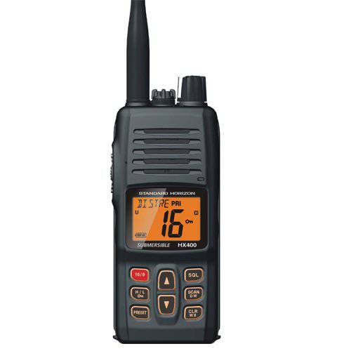 스탠다드 Horizon HX400 w/ SBR-29LI, 소형,휴대용 VHF 선박 라디오