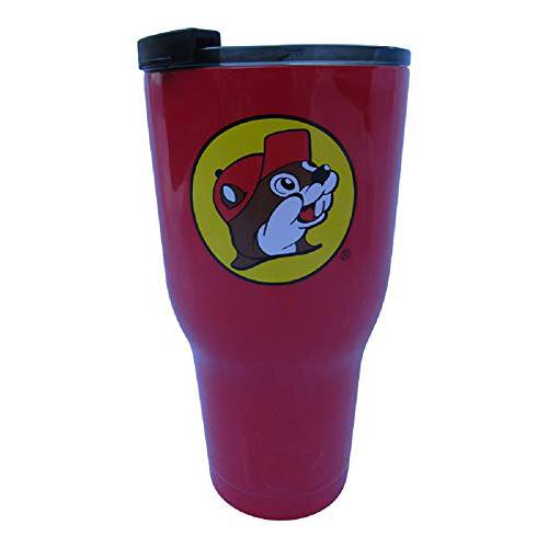 Buc-ee’s Red Stainless Steel Tumbler With Bucky the Beaver, Double Wall Vacuum Insulated, 30 Ounces