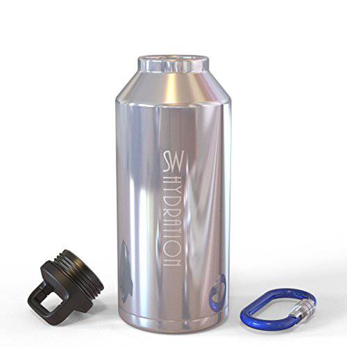 SW 수화 더블 Walled 물병 64 온스 스테인레스 스틸 절연 병 | BPA Free Leak Free 밀폐형 와이드 그 라우 터 대형 용량 | 직장 또는 놀이의 경우