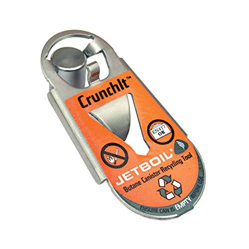 Jetboil Crunchit 연료 Canister 재활용 툴 (오렌지)