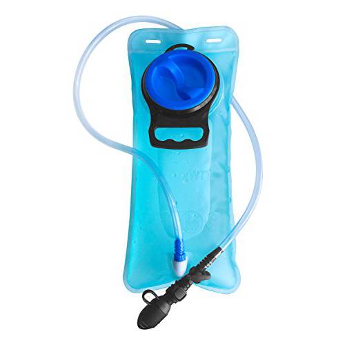 Dtown Camel Pack Water Bladder 2L Replacement BPA Free with Hose,Shutoff Valve Leak Proof,Fast Liquid Flow,Soft Bite Mounthpiece with Cap,FDA Approved