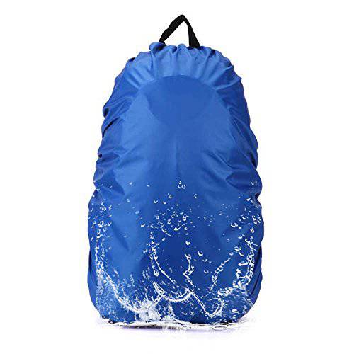 Camping Backpack Rain Cover, AYAMAYA 45-65L Waterproof Backpack Elastic Water Cover Rucksack Water-resist Dustproof Cover for Hiking Camping Traveling -Blue
