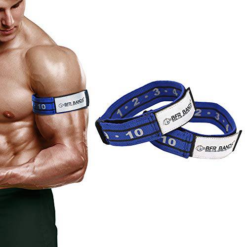 BFR BANDS 1.5 Inch Occlusion Training Bands, Rigid Edition, Blood Flow Restriction Bands Give Lean & Fast Muscle Growth Without Lifting Heavy Weights; 1.5 Inches Wide (Arms)