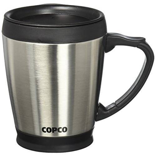 Copco 2510-7313 2 온스 스테인리스 스틸 커피 머그잔, 16 온스, 은색
