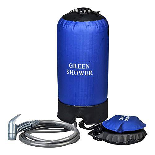 Dr. Prepare Portable Outdoor Shower Bag, 24L Camping Hiking Pack with Foot Pump and Press-Type Shower Nozzle for Backpacking Travel