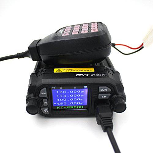 QYT KT-8900D Mobile Transceiver Dual Band QUAD Standby VHF/UHF 136-174/400-480MHz Mini Car Radio Amateur (HAM) Radio