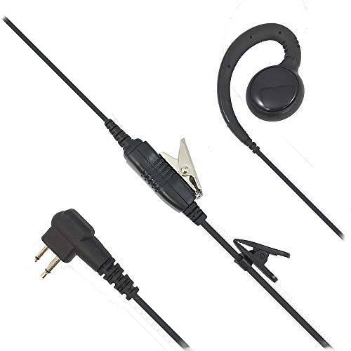 ProMaxPower Two Way Radio Swivel Headset Earpiece PTT for Motorola CP88 CP100 CP200D CLS1110 CLS1410 RMU2080D RDM2070D (1 Pack)
