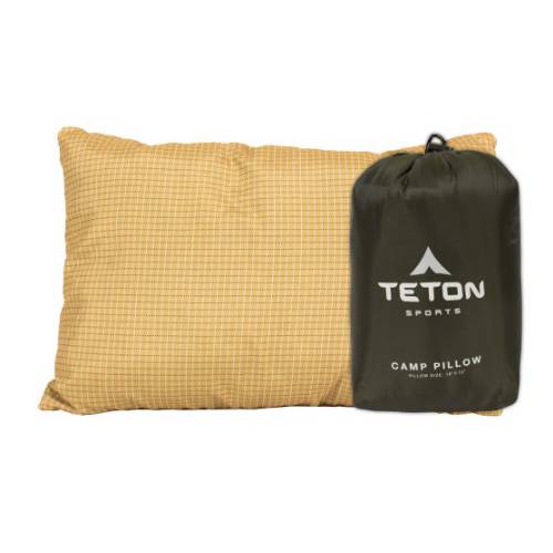 TETON 스포츠 캠프 베개 캠핑, 배낭 여행, 비행기 및로드 트립 여행에 항상 적합 목 및 요추지지 용 편안한 베개 수세 베개