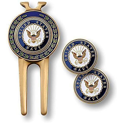Armed Forces Depot U.S. Navy Divot Tool and Ball Markers